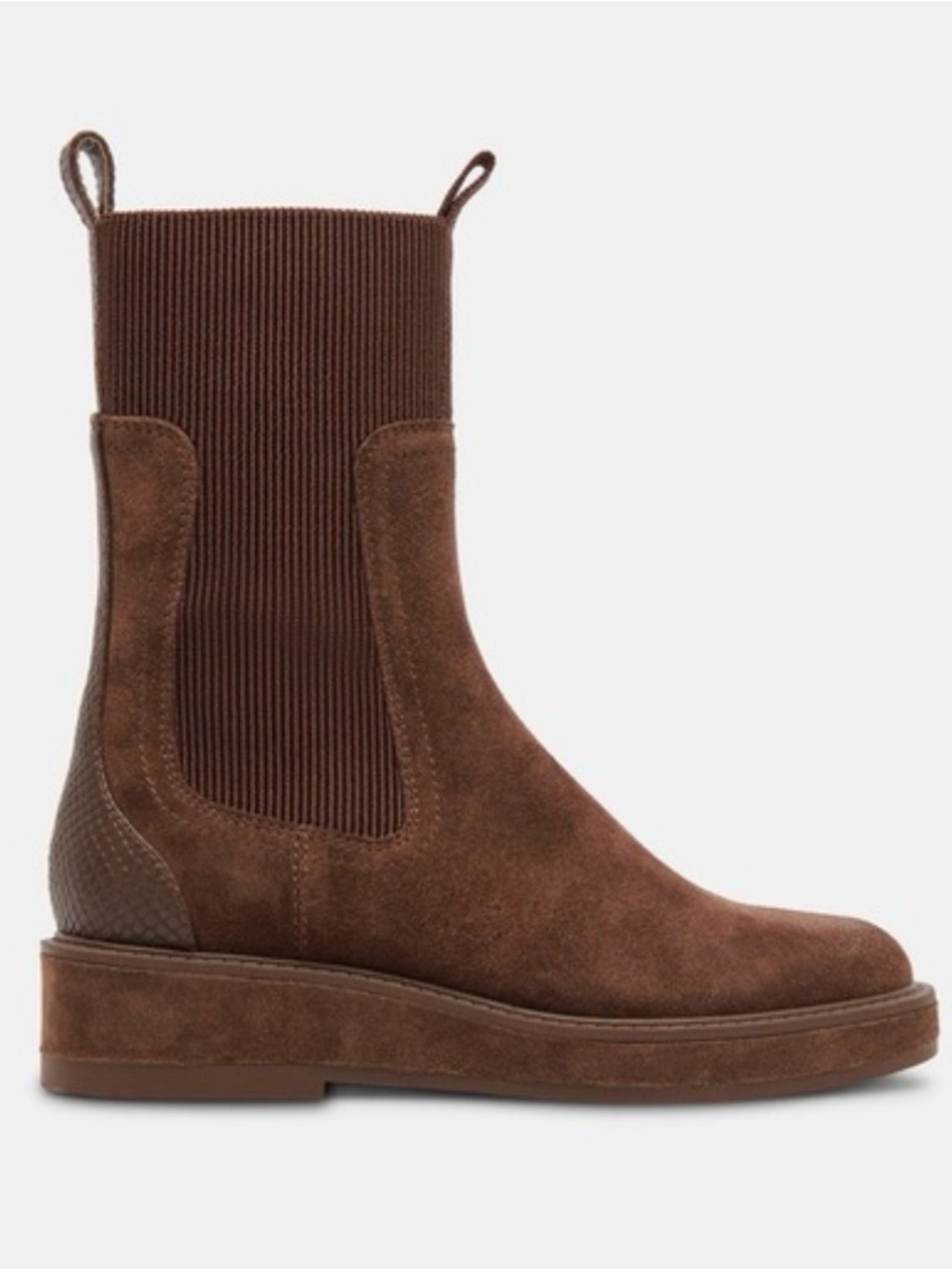 Dolce Vita Elyse Brown Suede Pull-On Boot